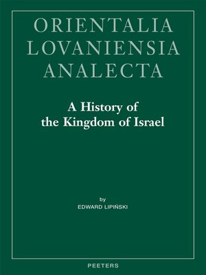 cover image of A History of the Kingdom of Israel
